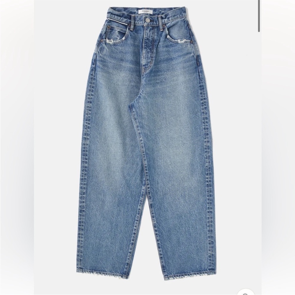 Moussy Vintage Castaic Wide Tapered Jeans Size 25